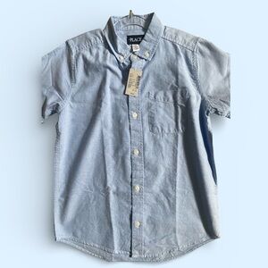 NWT SIZE 10/12 Children’s Place Light Blue Button-Up Shirt